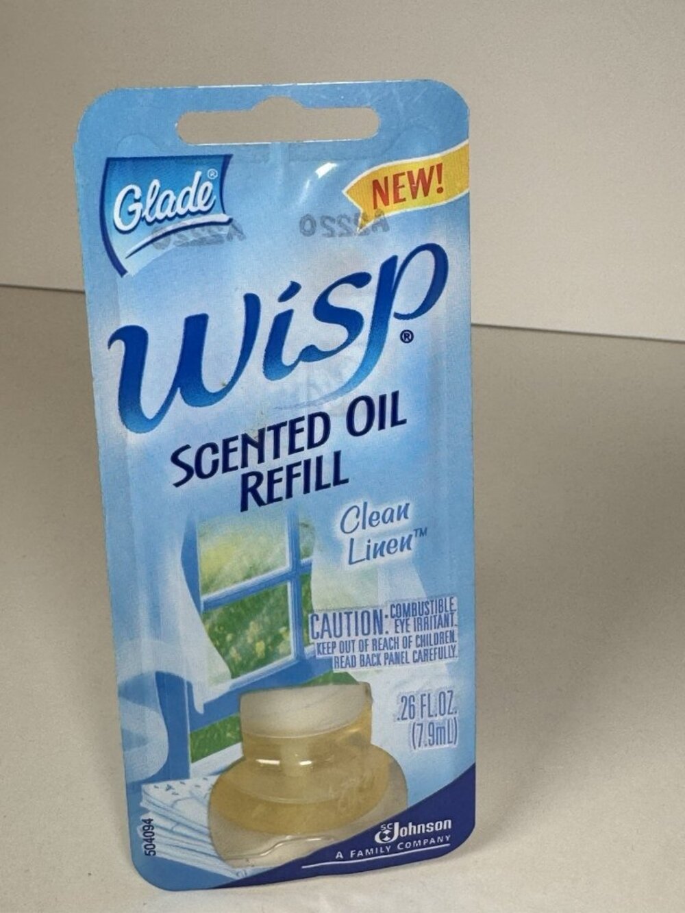 Glade Wisp Flameless Candles Oil Refill Clean Linen Discontinued 2005 Y2K NEW